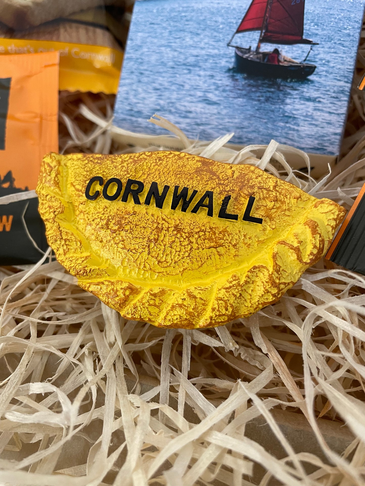 Gift a fridge magnet with a personalised Cornwall postcard with a cup of tea or coffee, choose from 12 Cornwall styles fridge magnets