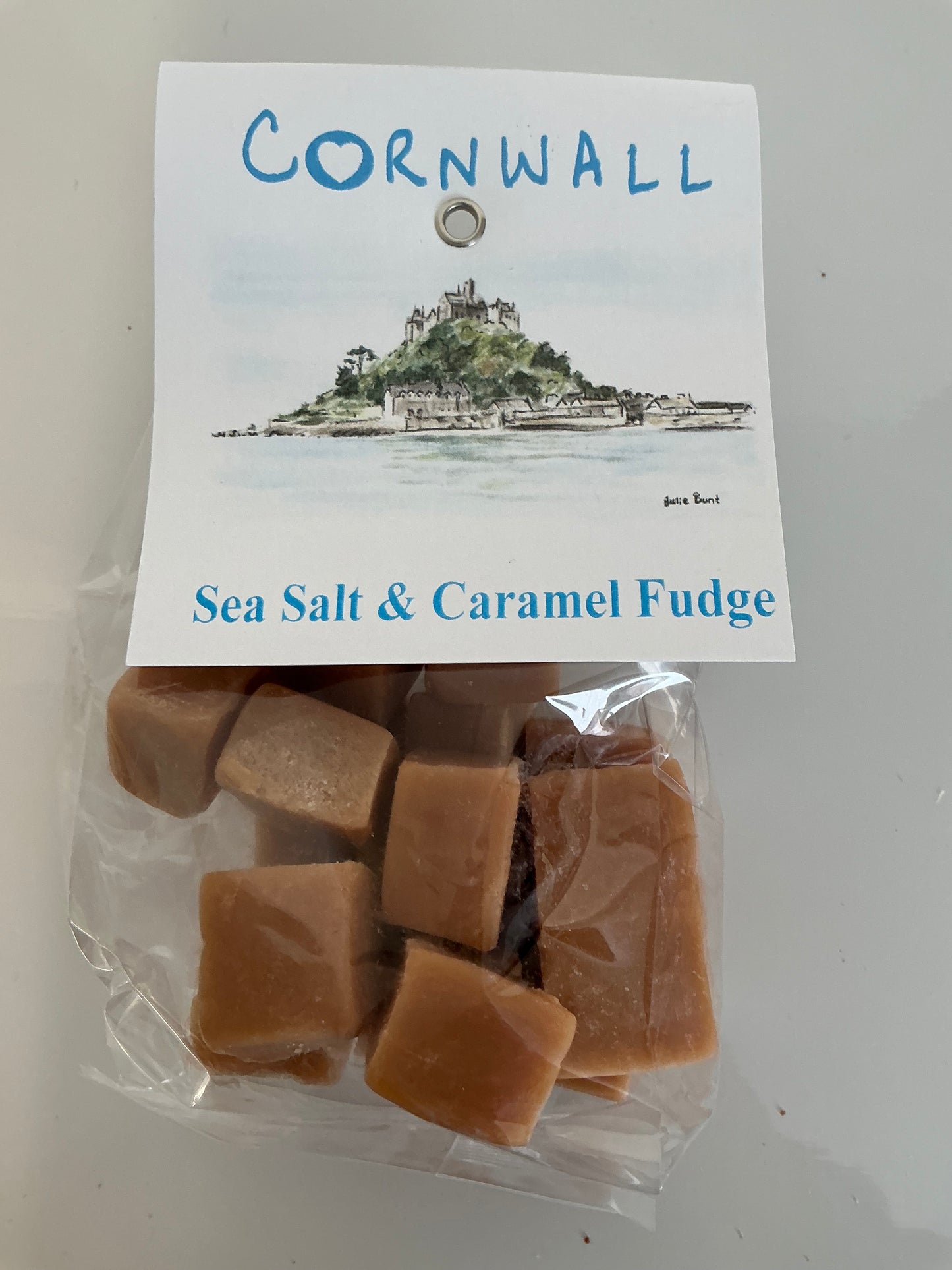 Cornish sea salt & caramel fudge bag 150g