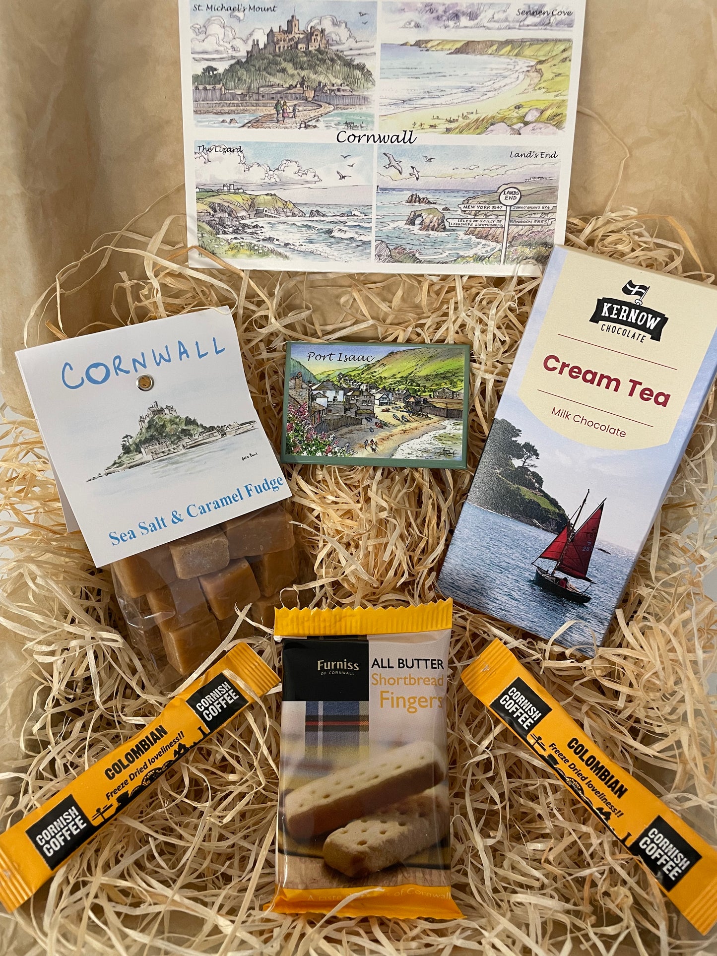 Cream tea chocolate with sea salt caramel fudge. Pick your fridge magnet!