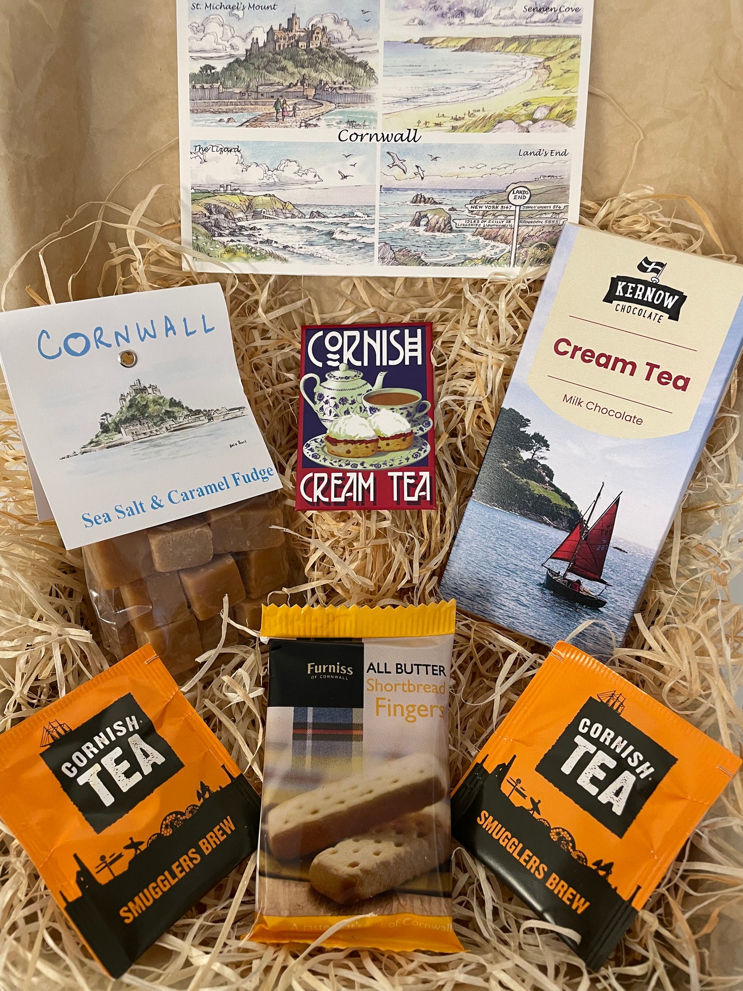 Cream tea chocolate with sea salt caramel fudge. Pick your fridge magnet!