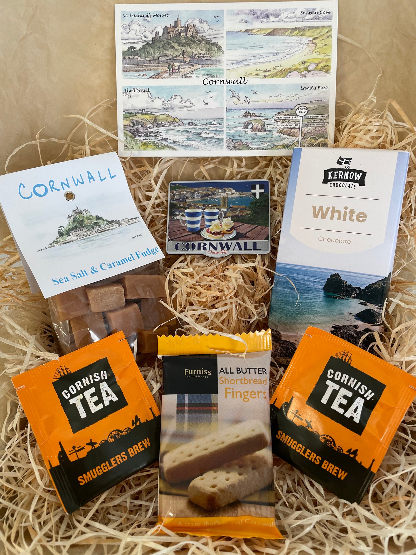 White chocolate with a touch of caramel sea salt fudge. Pick your fridge magnet!