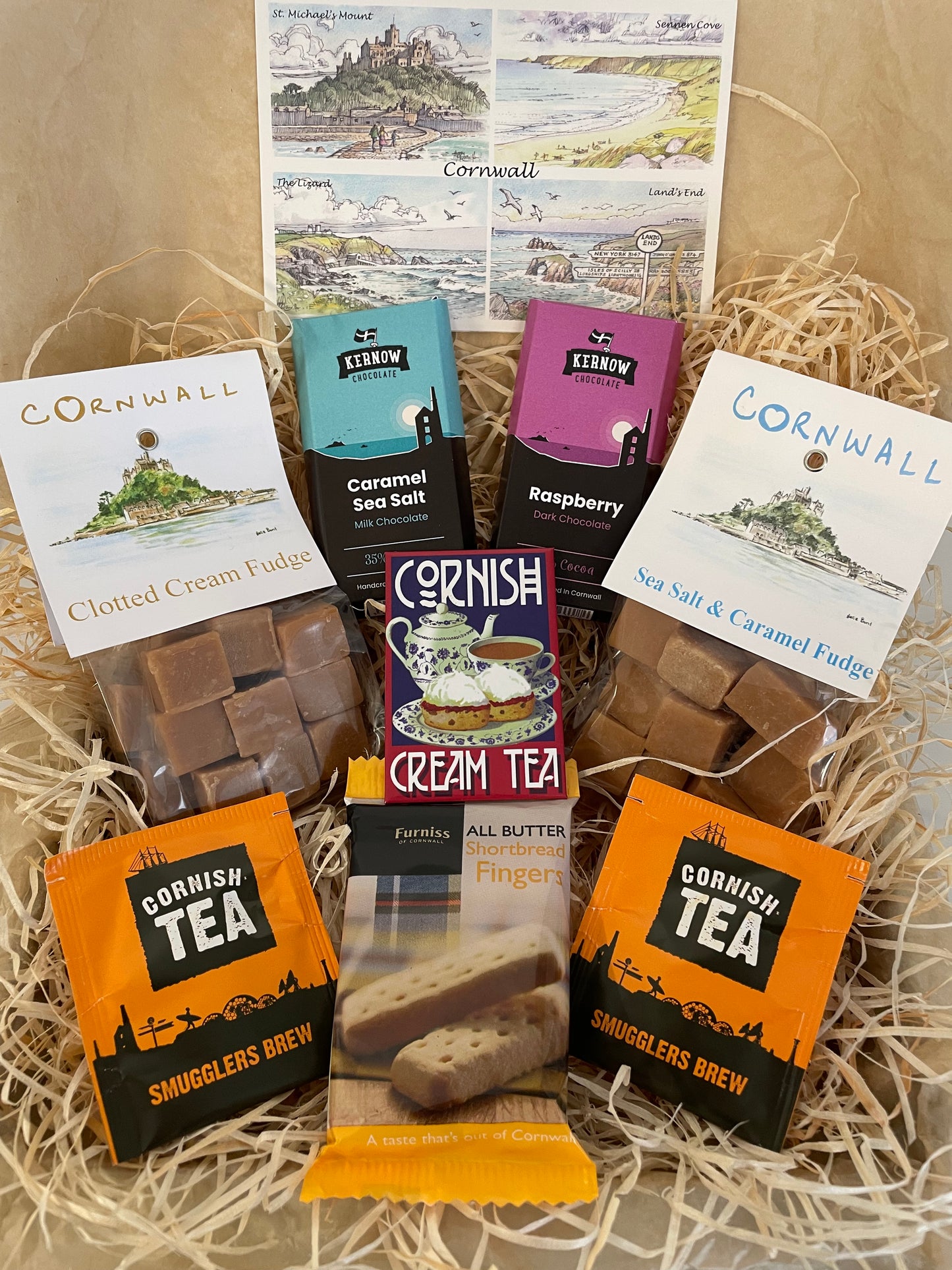 The ultimate Chocolate and fudge Gift box, complete with a fridge magnet of your choice!