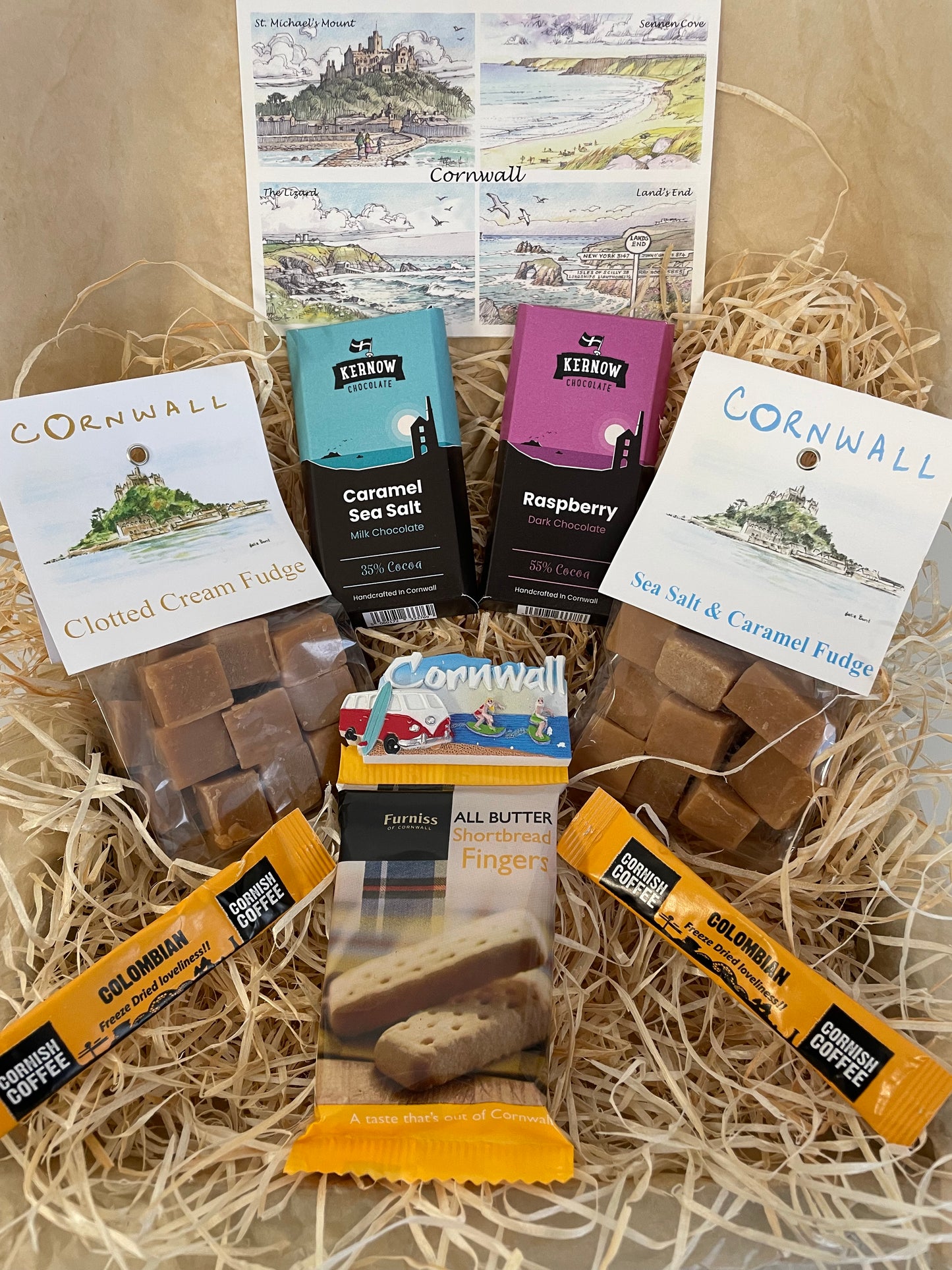 The ultimate Chocolate and fudge Gift box, complete with a fridge magnet of your choice!