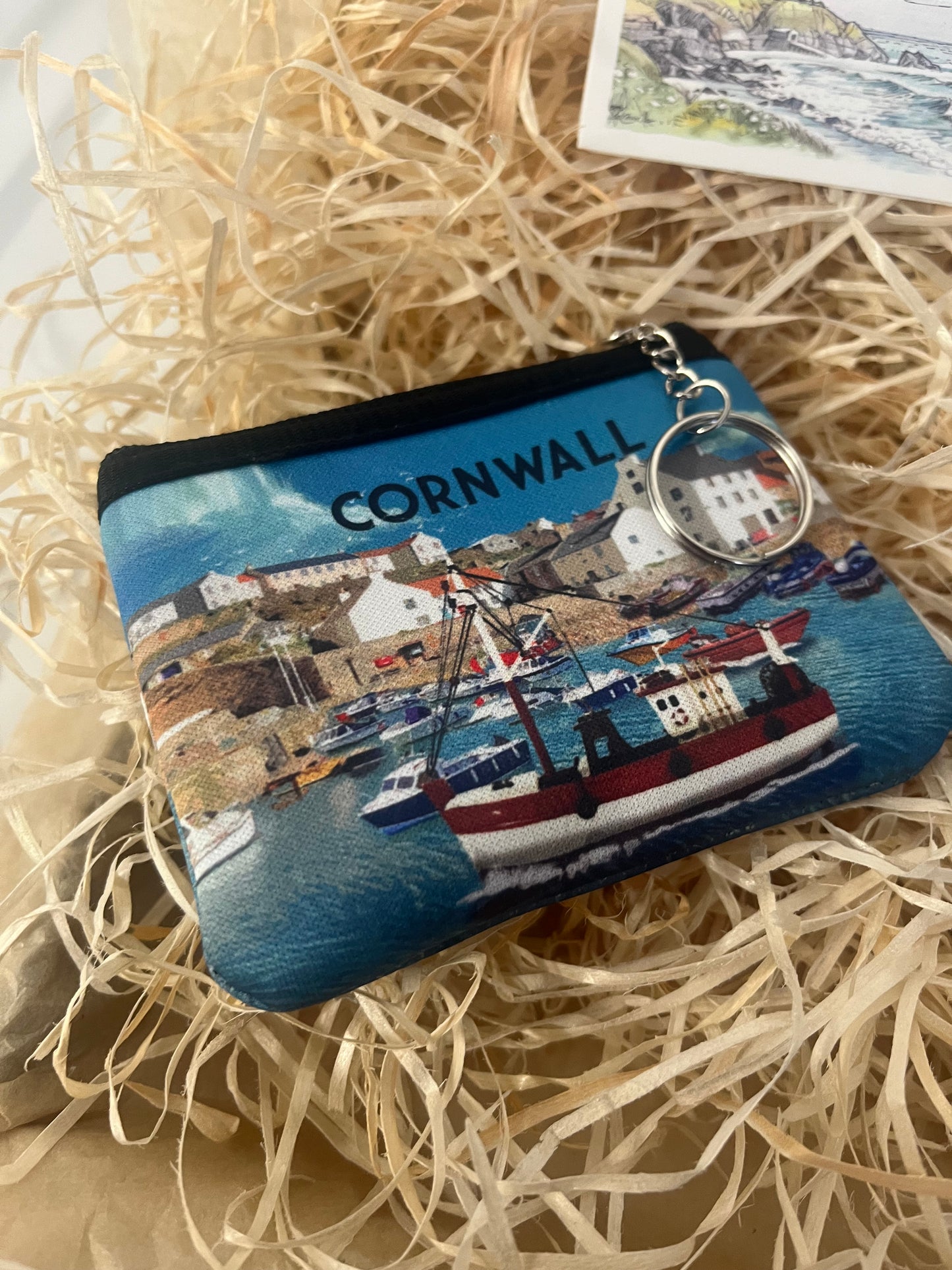 Cornwall coin purse and coaster set gift box