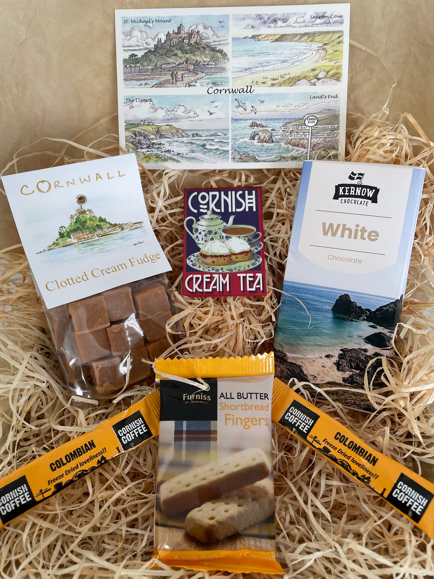 White chocolate with clotted cream fudge. Pick your fridge magnet!