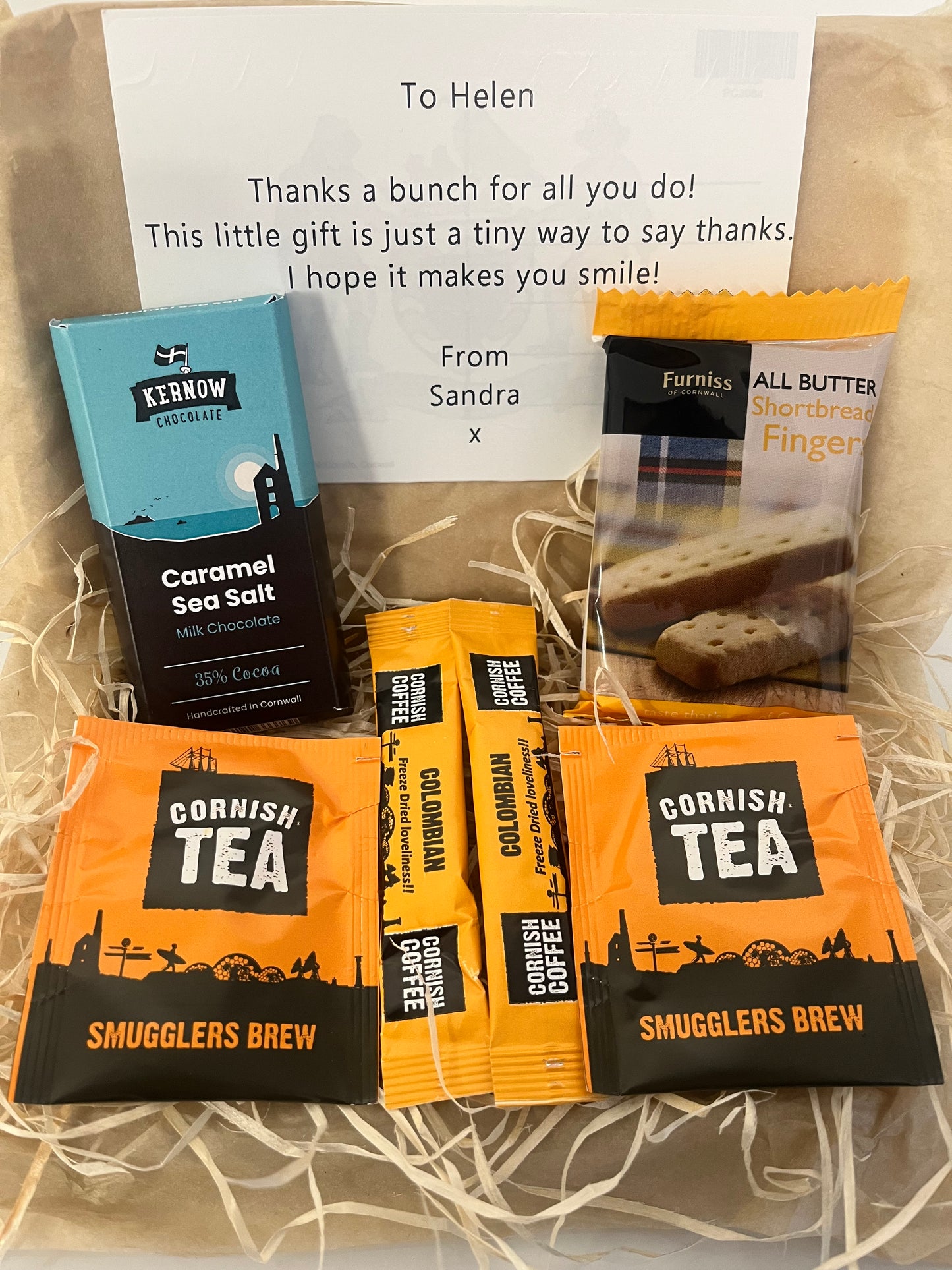 Cornish caramel sea salt with shortbread mini gift box