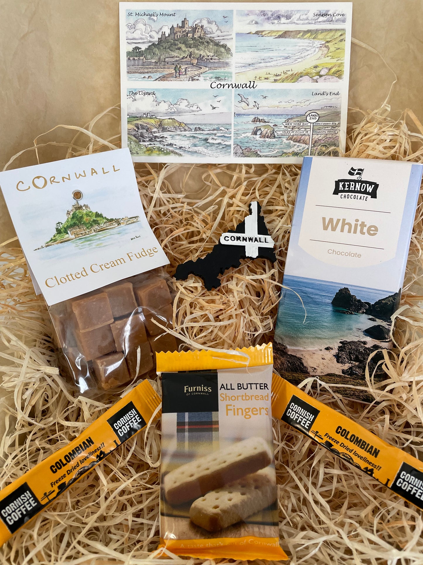 White chocolate with clotted cream fudge. Pick your fridge magnet!