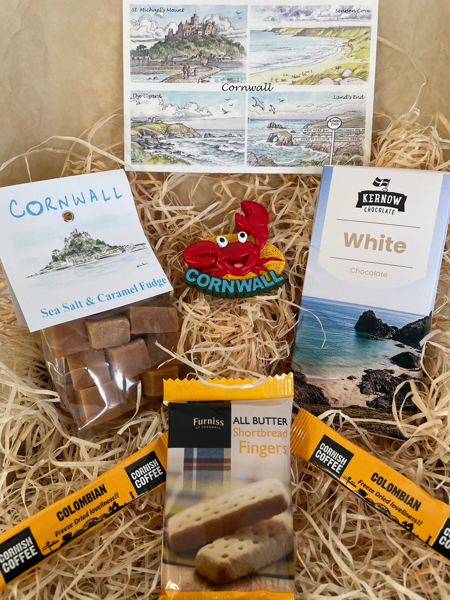 White chocolate with a touch of caramel sea salt fudge. Pick your fridge magnet!