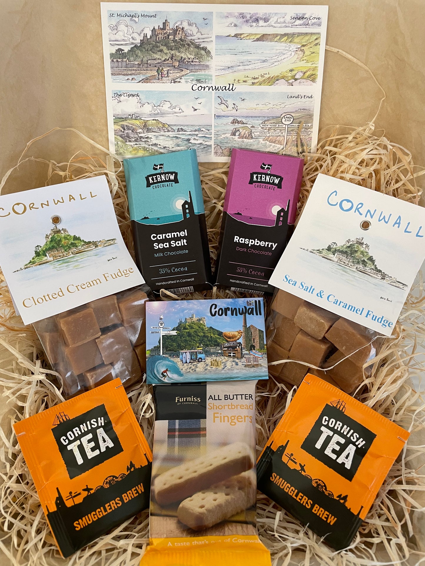 The ultimate Chocolate and fudge Gift box, complete with a fridge magnet of your choice!