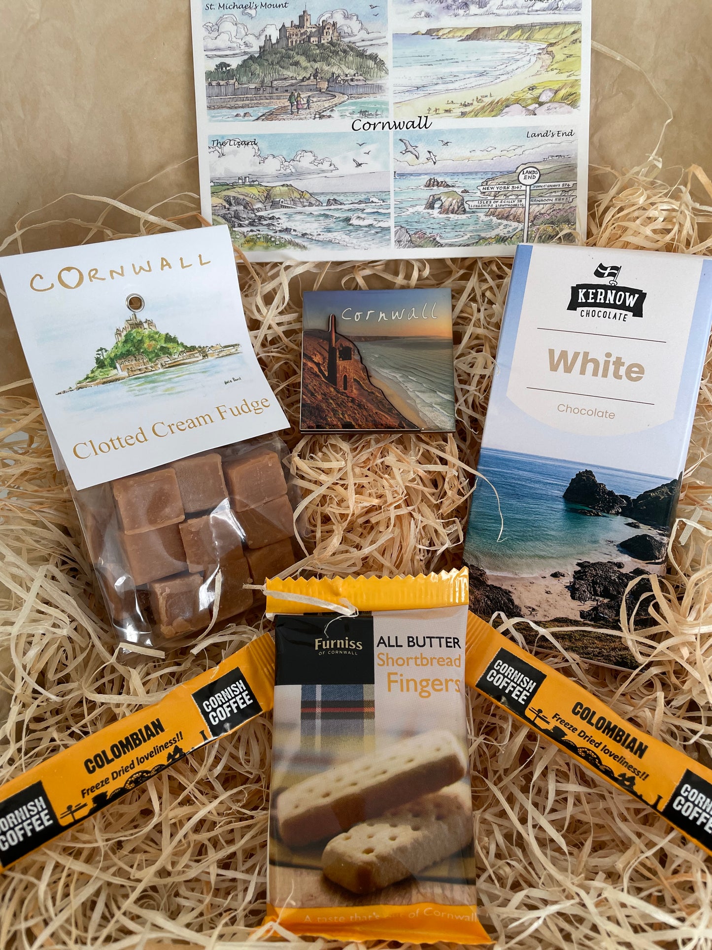 White chocolate with clotted cream fudge. Pick your fridge magnet!
