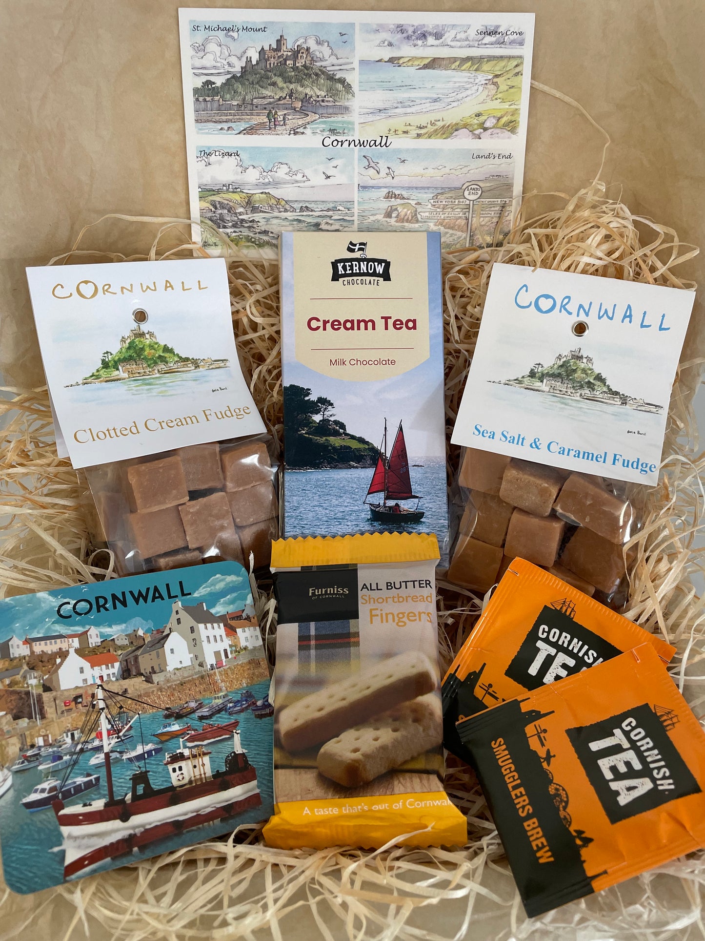 Cream tea chocolate Coaster gift box with two fudge flavours. Select coaster type