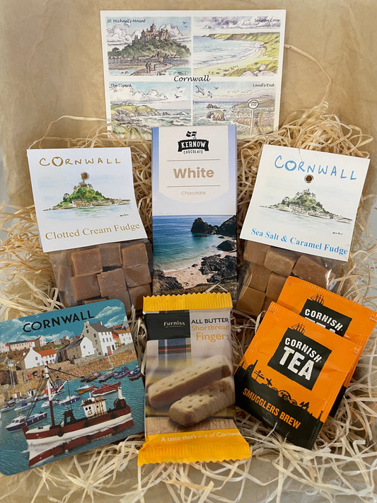 White chocolate Coaster gift box with two fudge flavours. Select coaster style