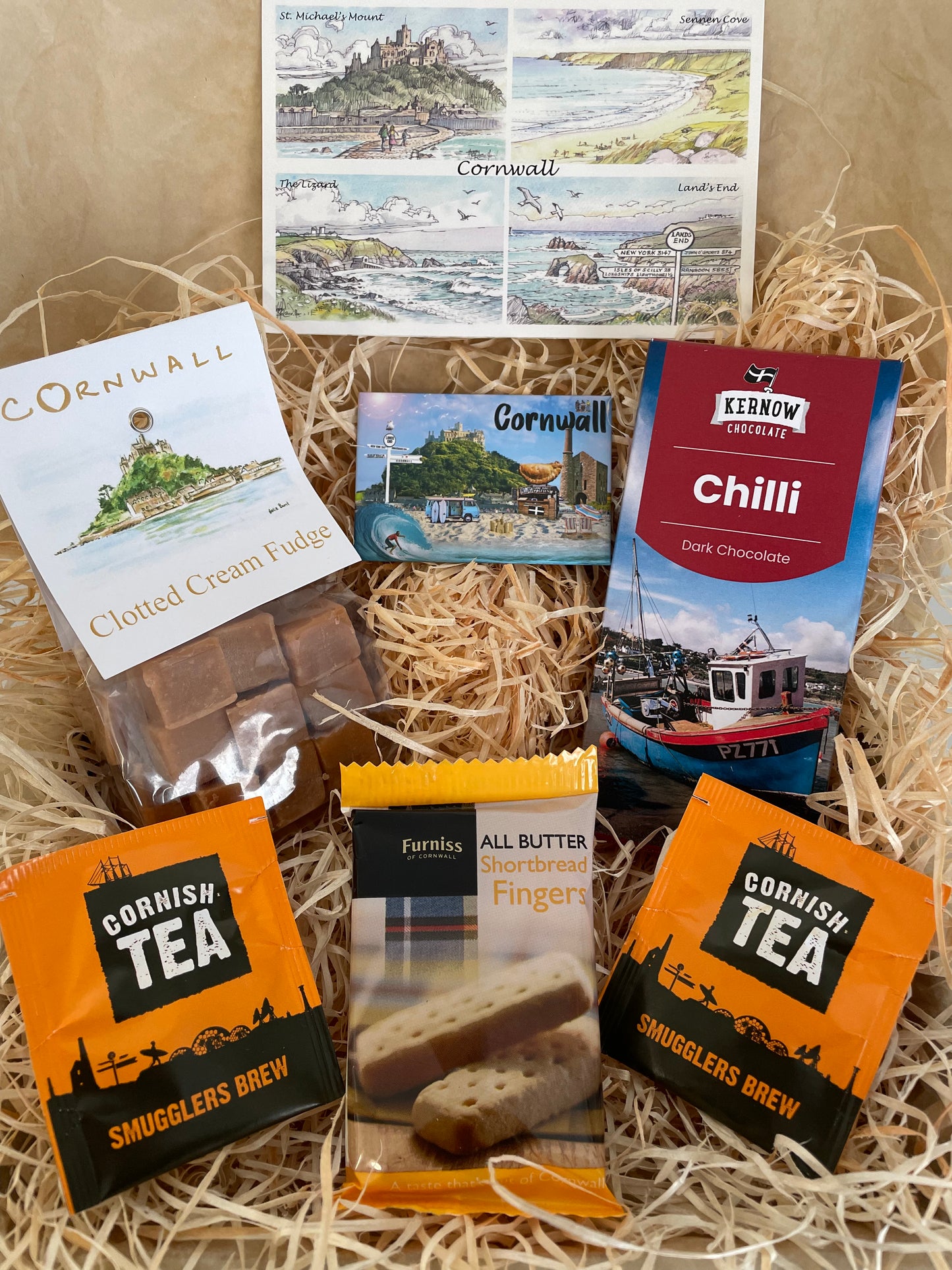 Chilli dark chocolate with clotted cream fudge. Pick your fridge magnet!