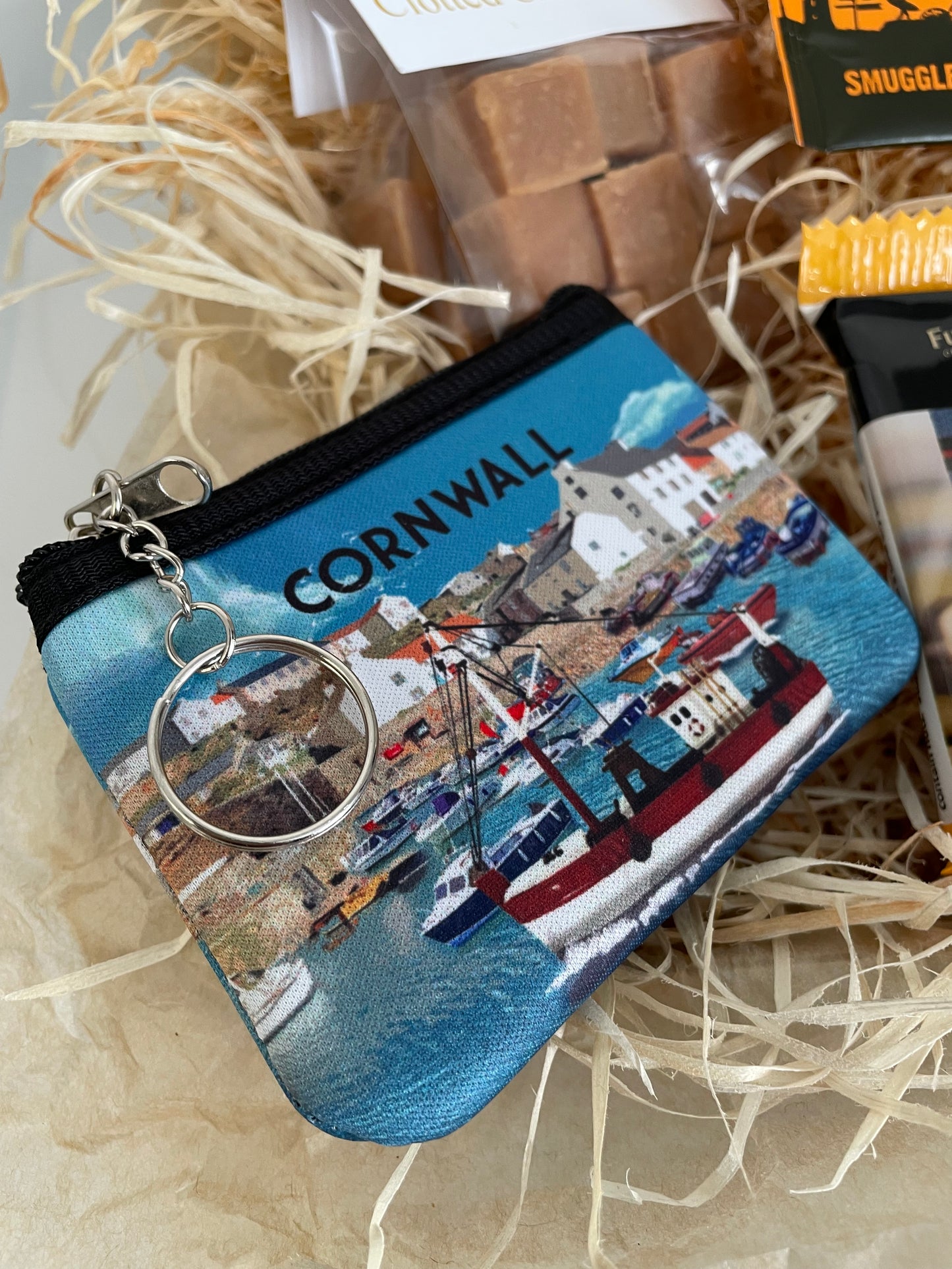 Sea salt and clotted fudge with a coin purse & coaster Gift box