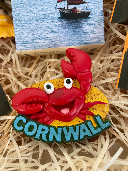 Cornwall crab fridge magnet