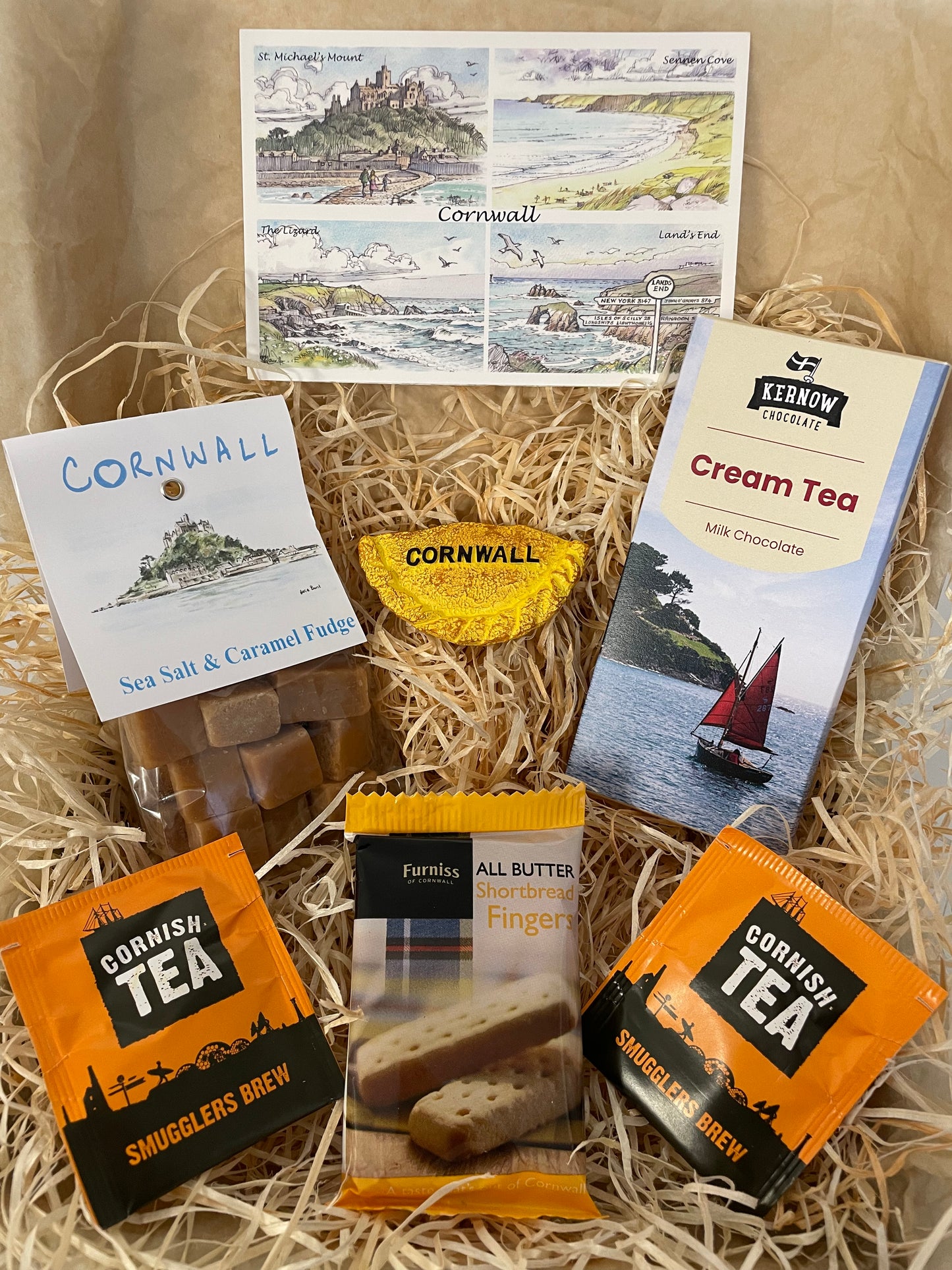 Cream tea chocolate with sea salt caramel fudge. Pick your fridge magnet!