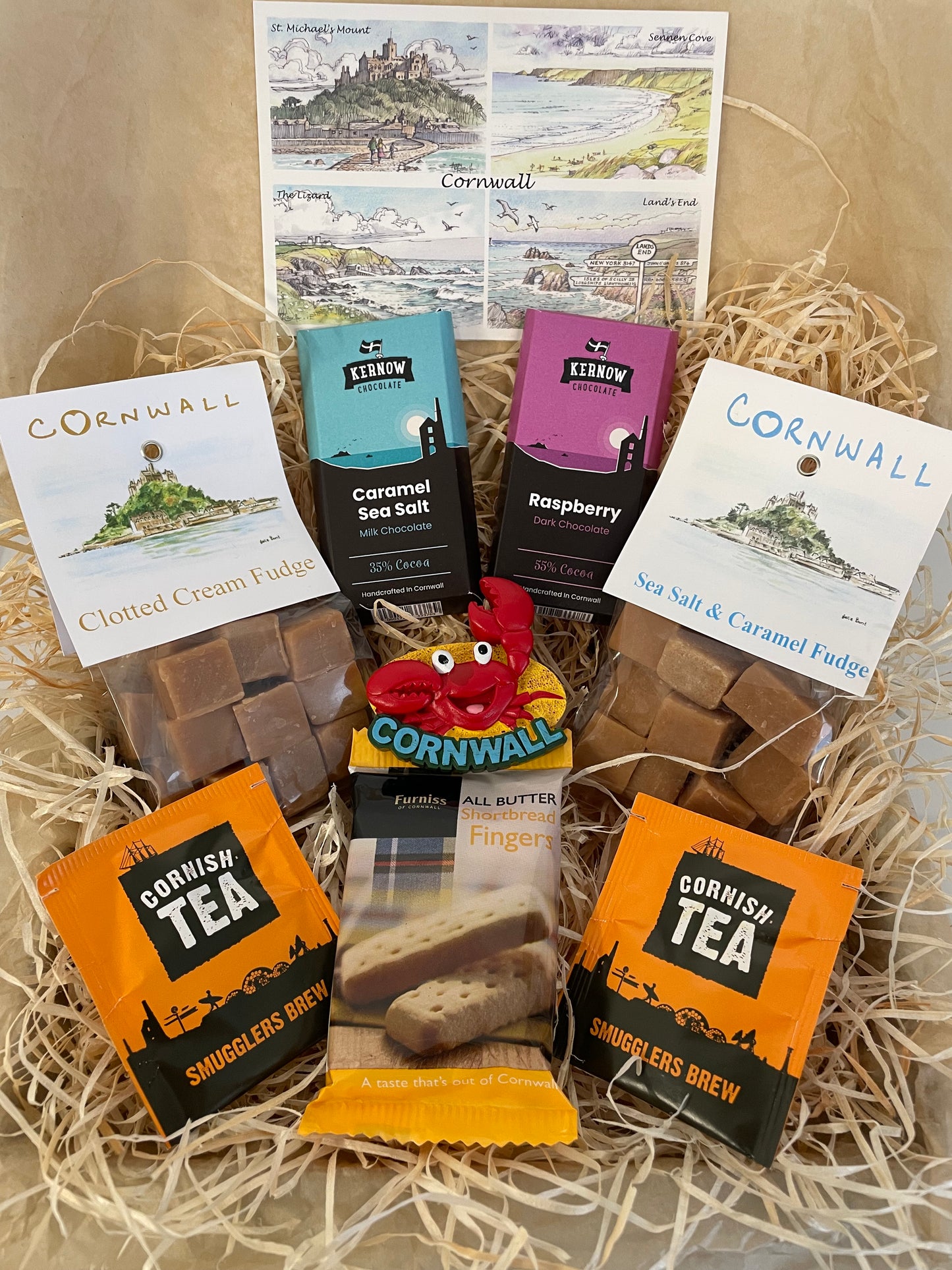 The ultimate Chocolate and fudge Gift box, complete with a fridge magnet of your choice!