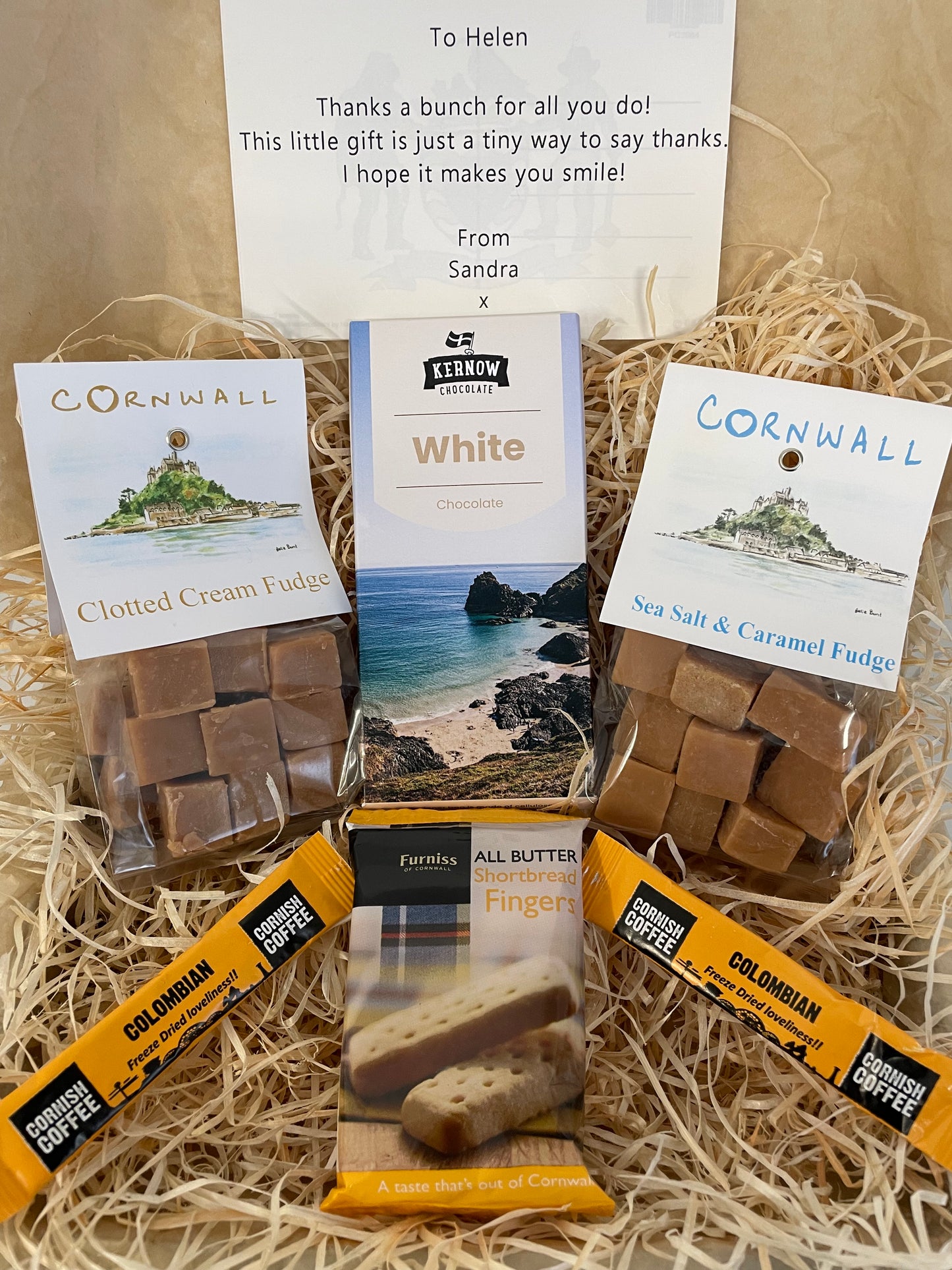 Sea salt & clotted fudge with a chocolate flavour of your choice gift box