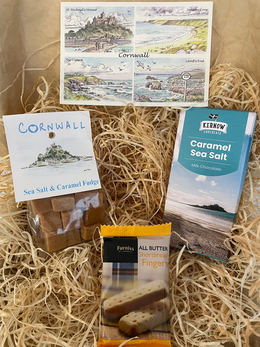 Taste of the sea fudge and chocolate gift box