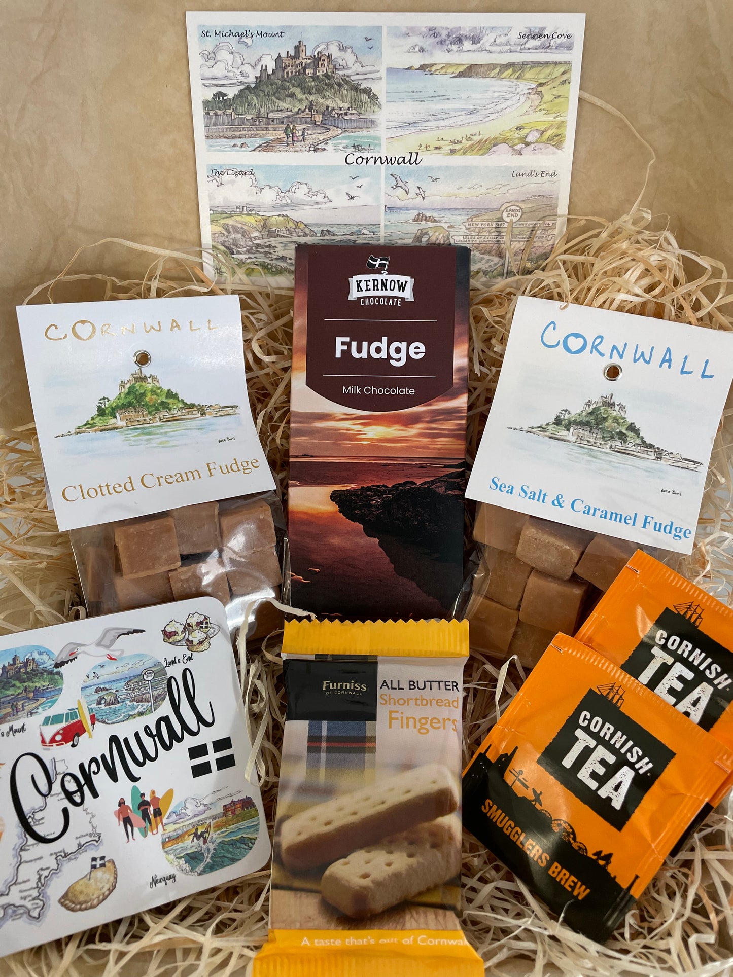 Fudge chocolate Coaster gift box with two fudge flavours. Select coaster type