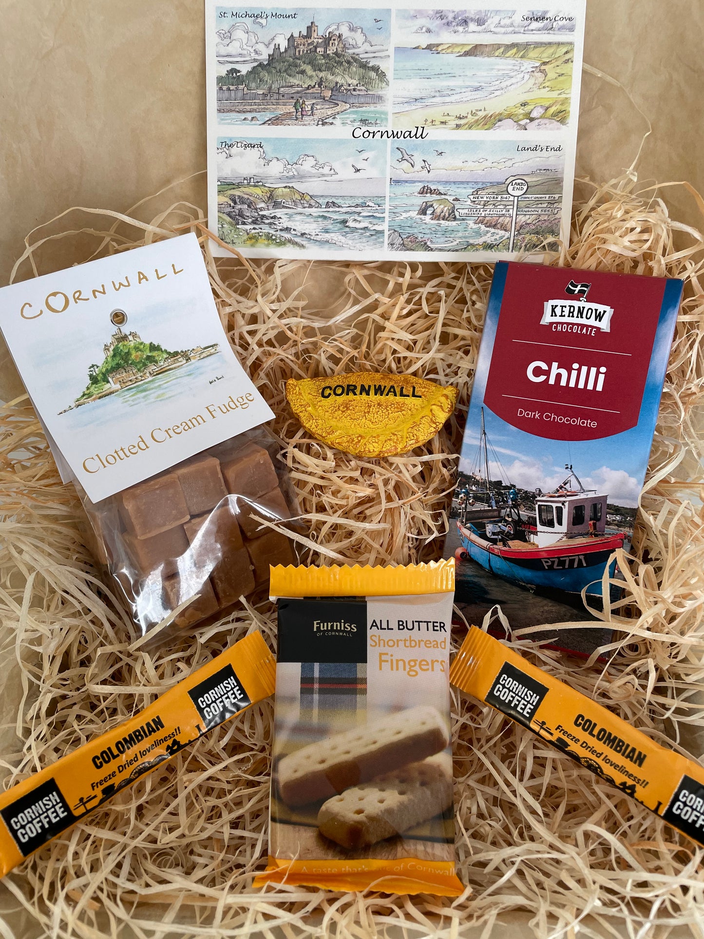 Chilli dark chocolate with clotted cream fudge. Pick your fridge magnet!