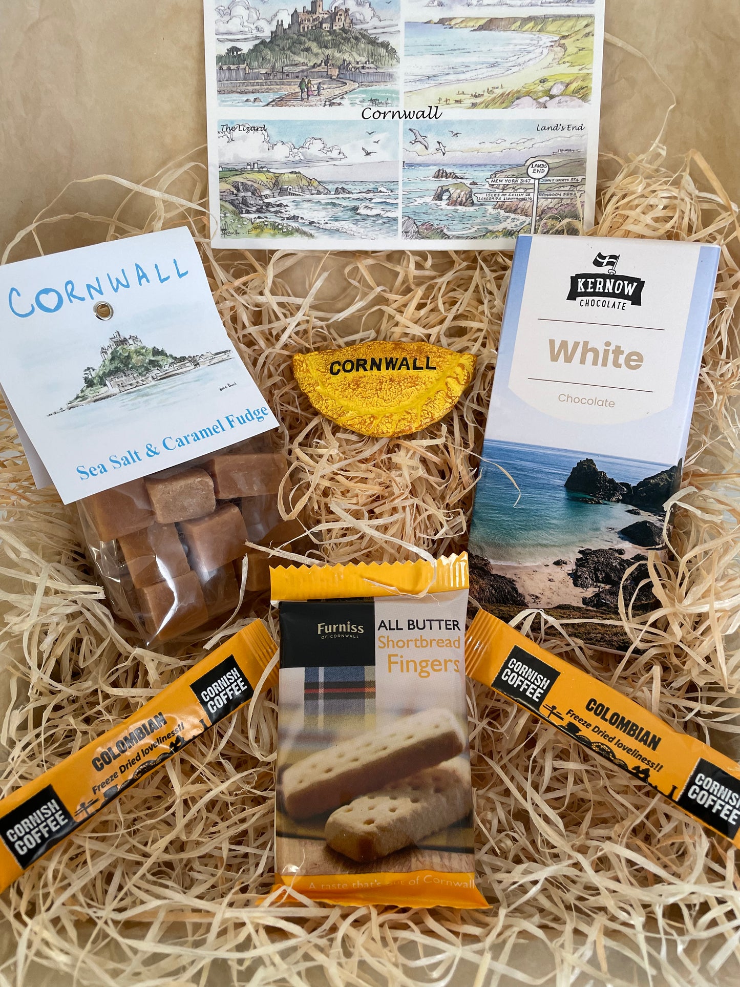 White chocolate with a touch of caramel sea salt fudge. Pick your fridge magnet!