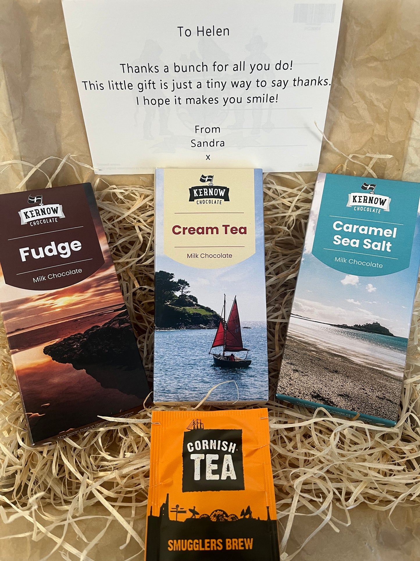 The Triple Cornish chocolate bars with a hint of sea salt gift box