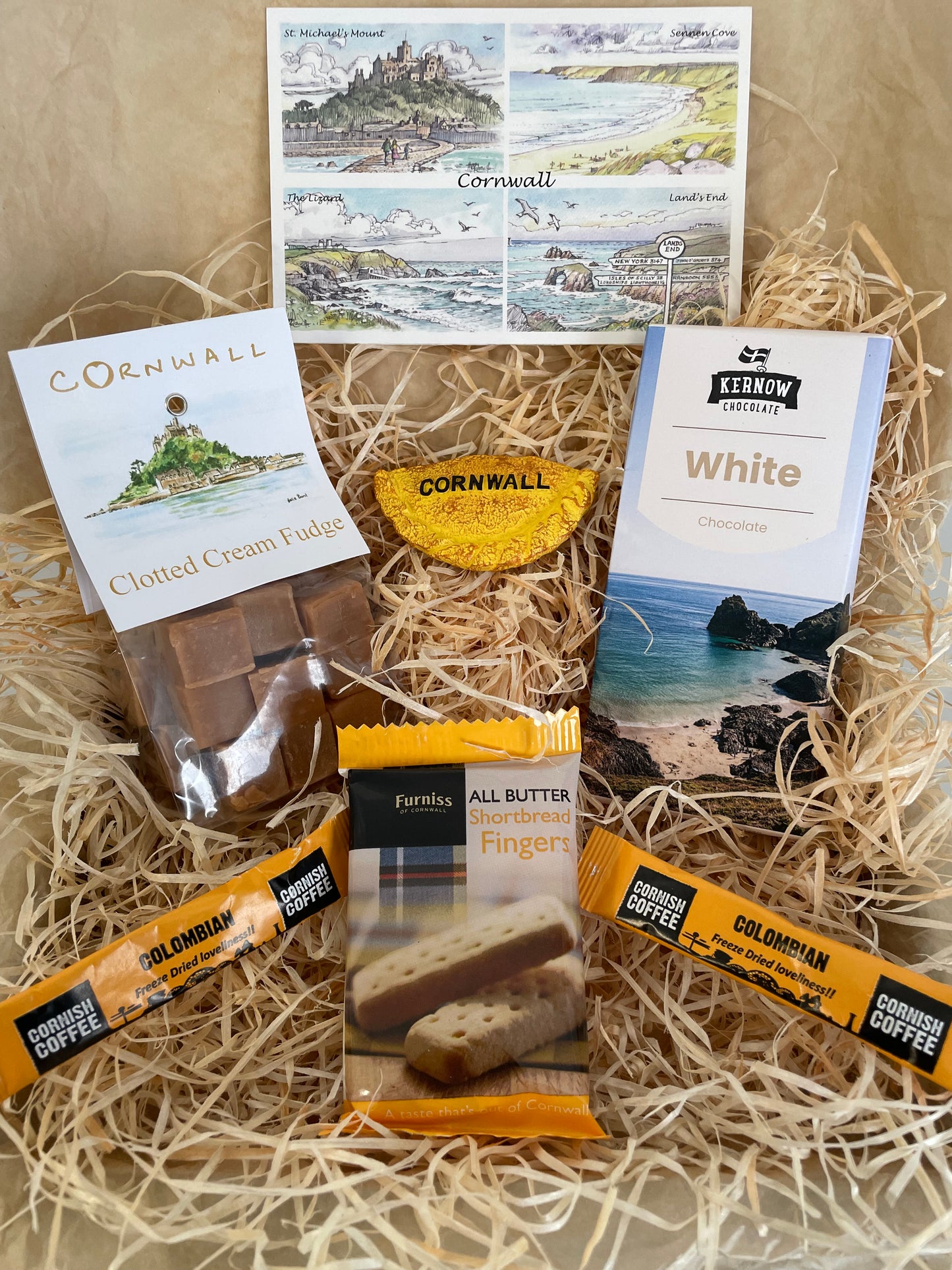 White chocolate with clotted cream fudge. Pick your fridge magnet!