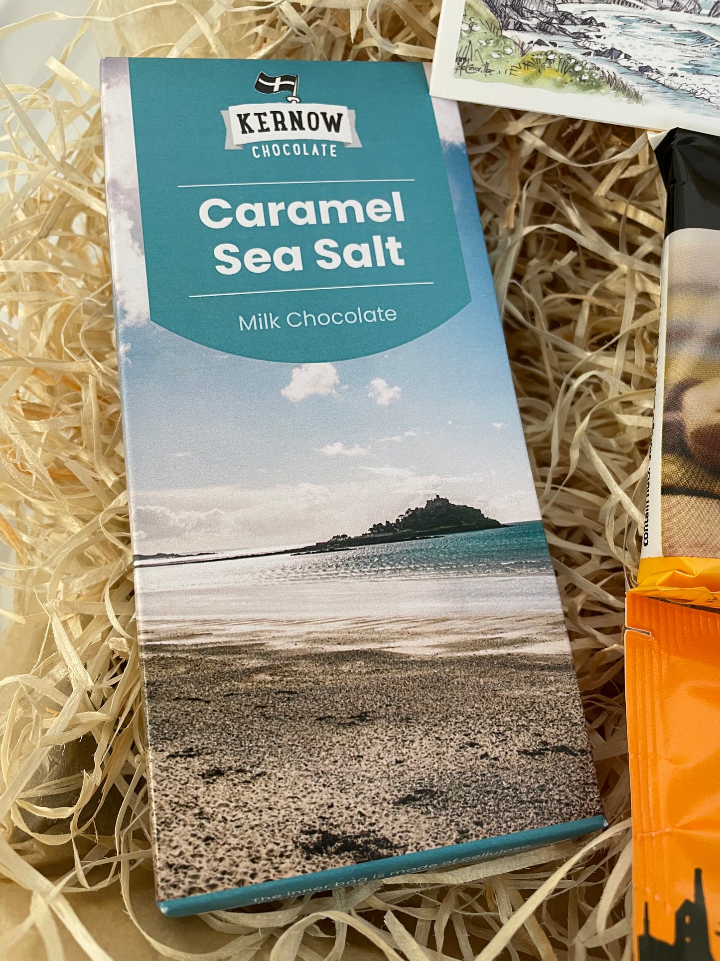 Cornish Cream tea chocolate with caramel sea salt chocolate and shortbread gift box