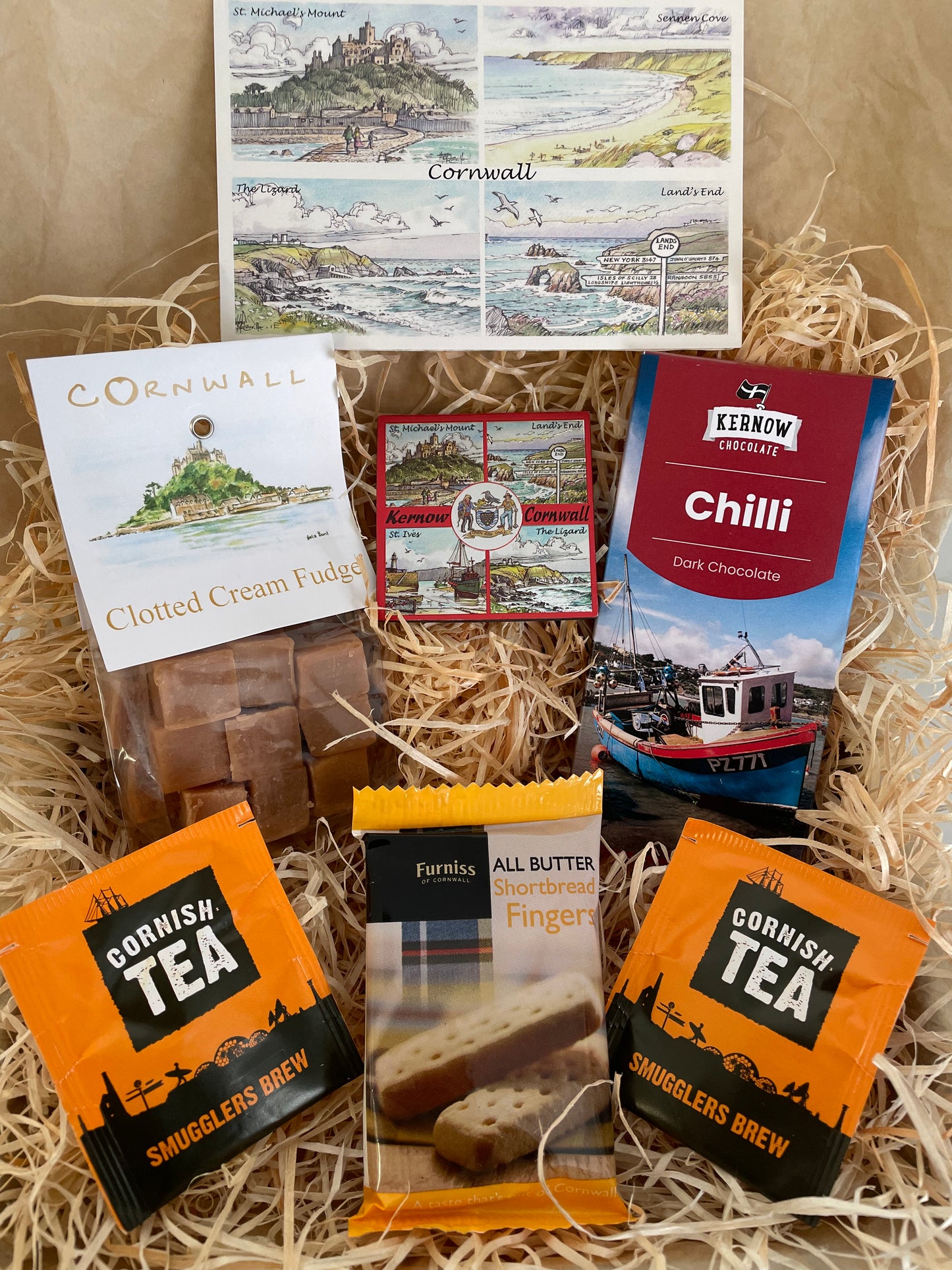 Chilli dark chocolate with clotted cream fudge. Pick your fridge magnet!