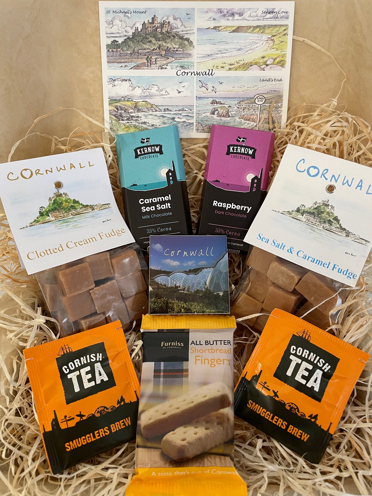 The ultimate Chocolate and fudge Gift box, complete with a fridge magnet of your choice!