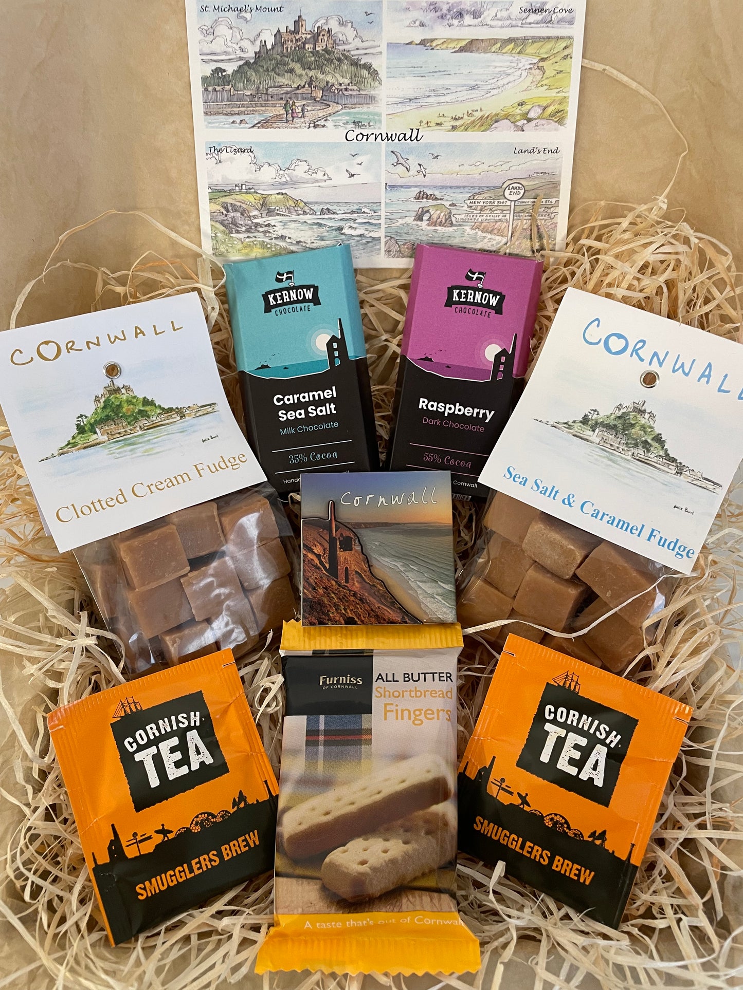 The ultimate Chocolate and fudge Gift box, complete with a fridge magnet of your choice!