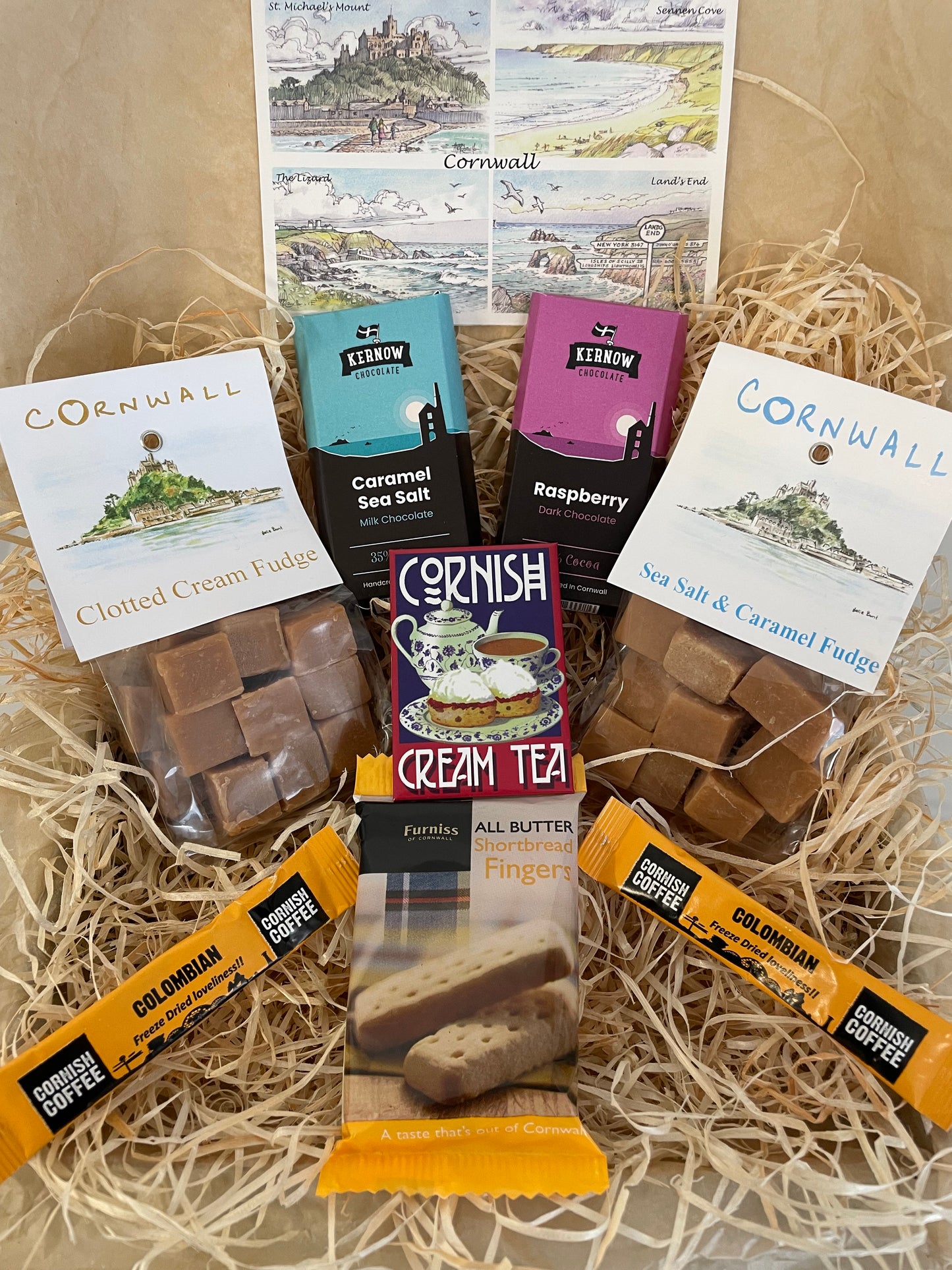 The ultimate Chocolate and fudge Gift box, complete with a fridge magnet of your choice!