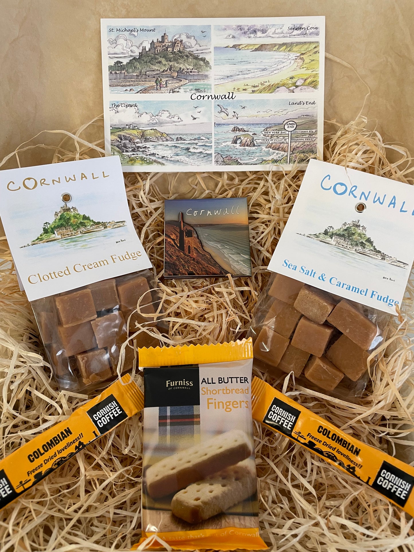 Mixed fudge gift box, pick your fridge magnet!