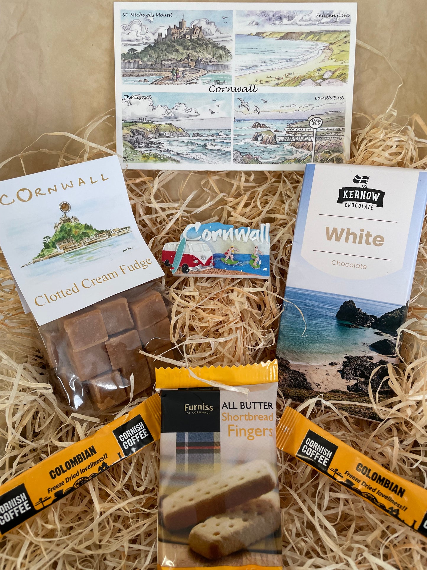 White chocolate with clotted cream fudge. Pick your fridge magnet!