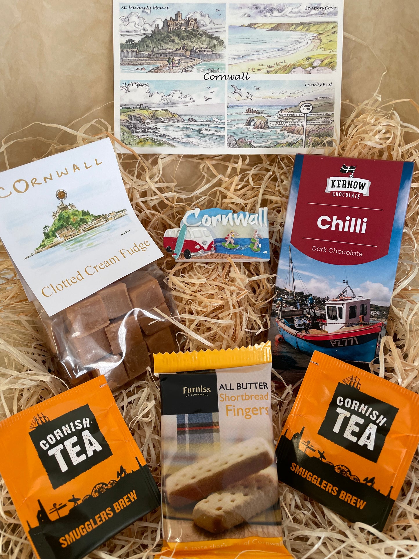Chilli dark chocolate with clotted cream fudge. Pick your fridge magnet!