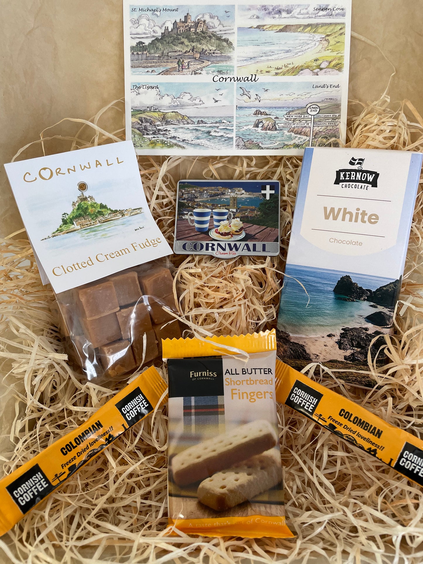 White chocolate with clotted cream fudge. Pick your fridge magnet!