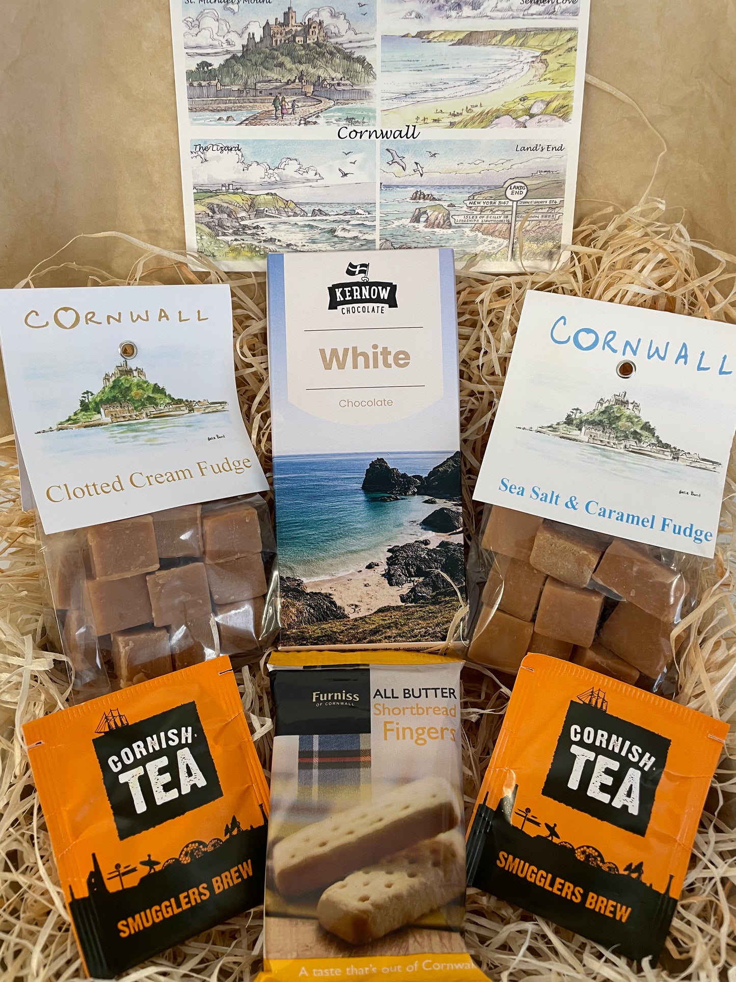 Sea salt & clotted fudge with a chocolate flavour of your choice gift box