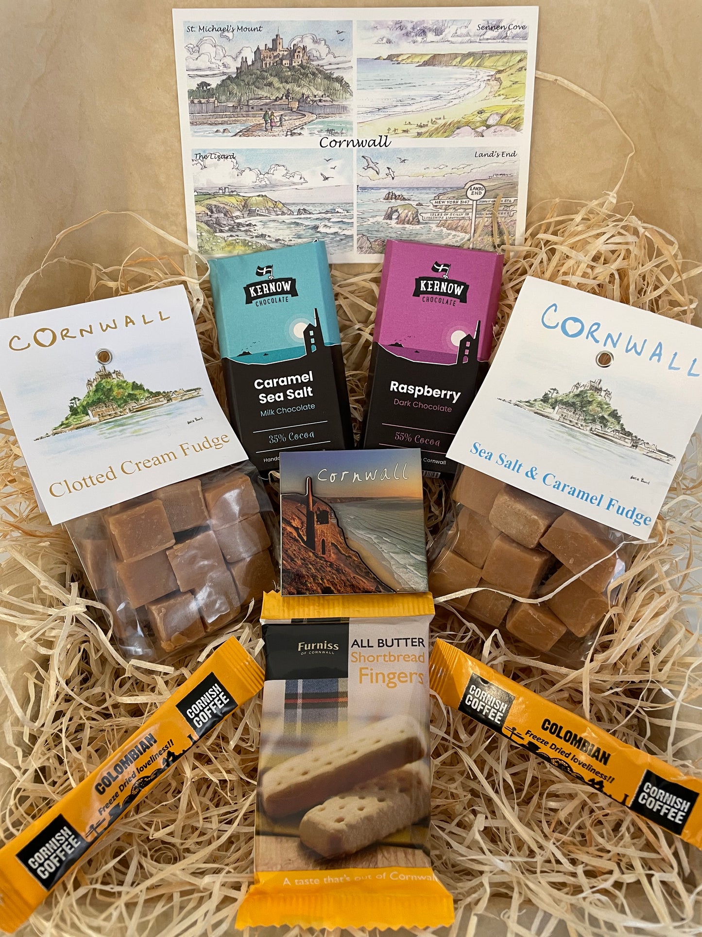 The ultimate Chocolate and fudge Gift box, complete with a fridge magnet of your choice!