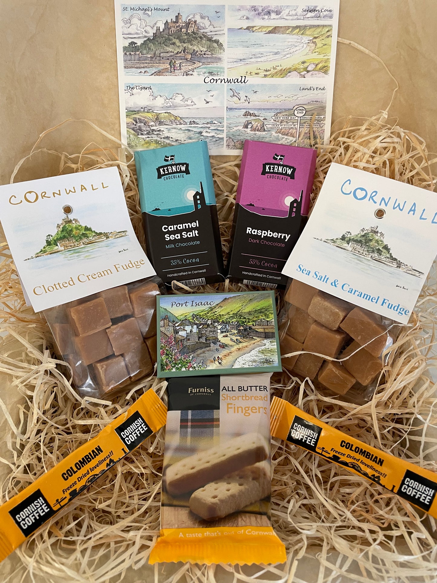 The ultimate Chocolate and fudge Gift box, complete with a fridge magnet of your choice!
