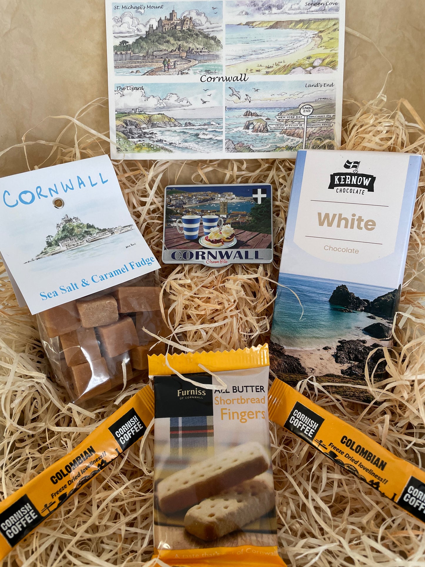 White chocolate with a touch of caramel sea salt fudge. Pick your fridge magnet!