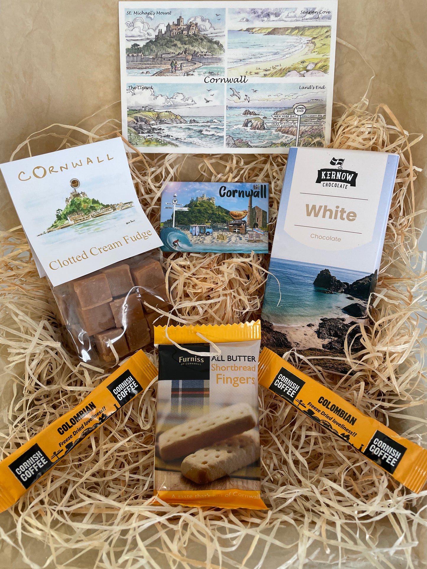 White chocolate with clotted cream fudge. Pick your fridge magnet!