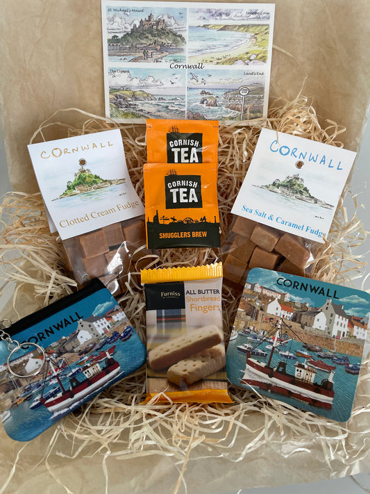 Sea salt and clotted fudge with a coin purse & coaster Gift box
