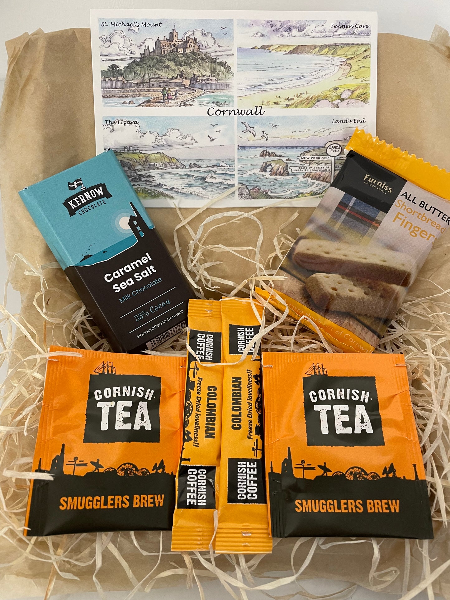 Cornish caramel sea salt with shortbread mini gift box