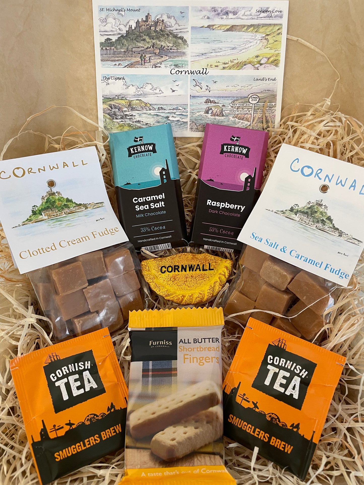The ultimate Chocolate and fudge Gift box, complete with a fridge magnet of your choice!