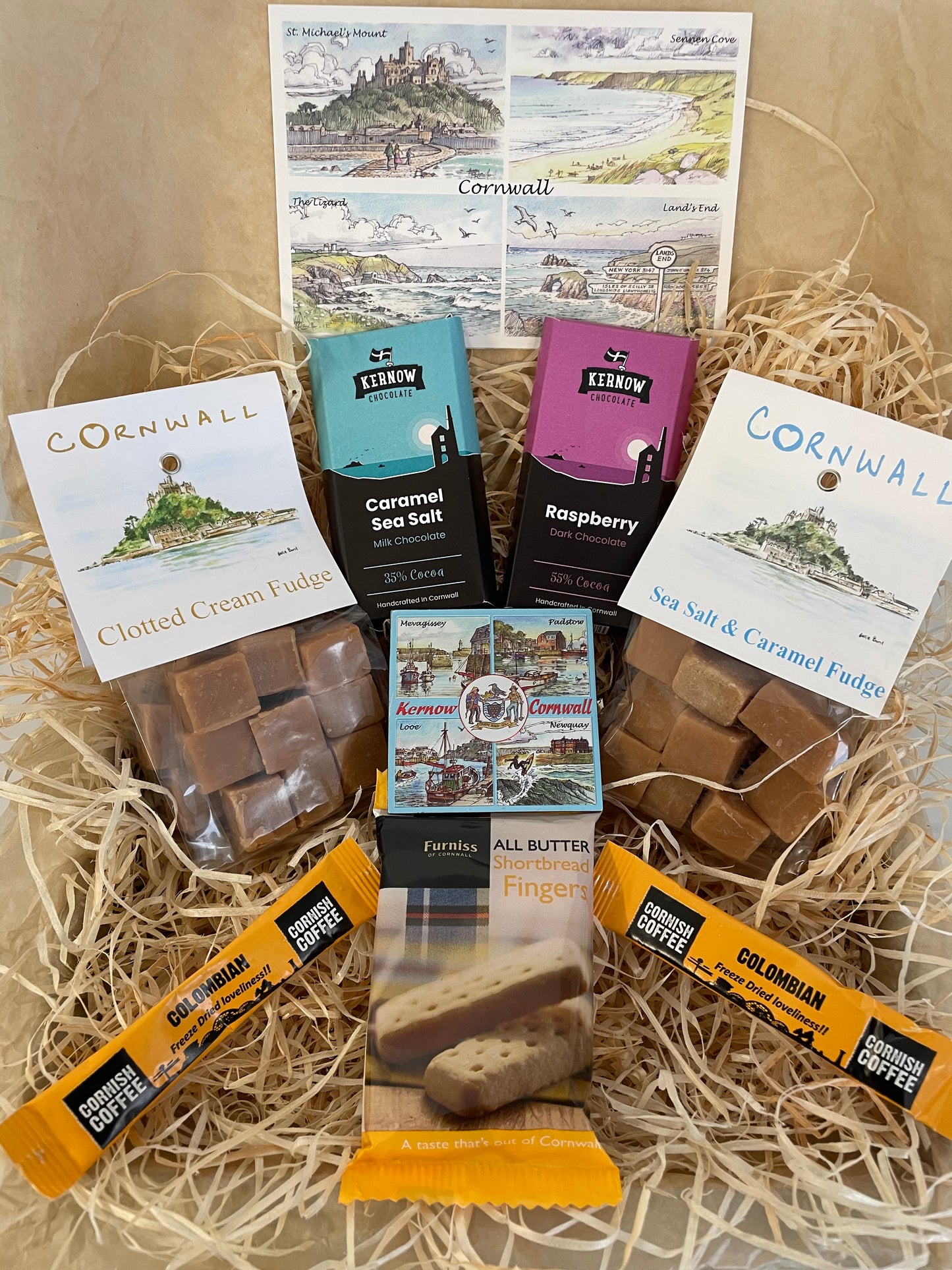 The ultimate Chocolate and fudge Gift box, complete with a fridge magnet of your choice!