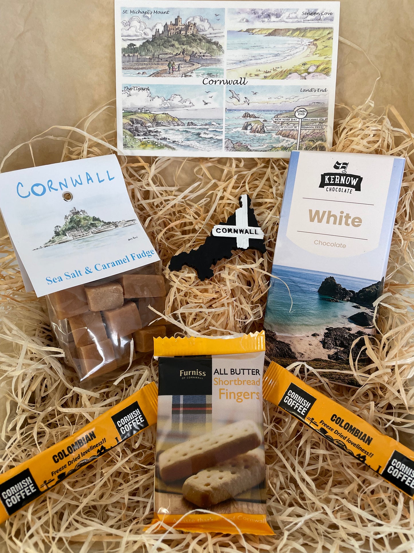 White chocolate with a touch of caramel sea salt fudge. Pick your fridge magnet!