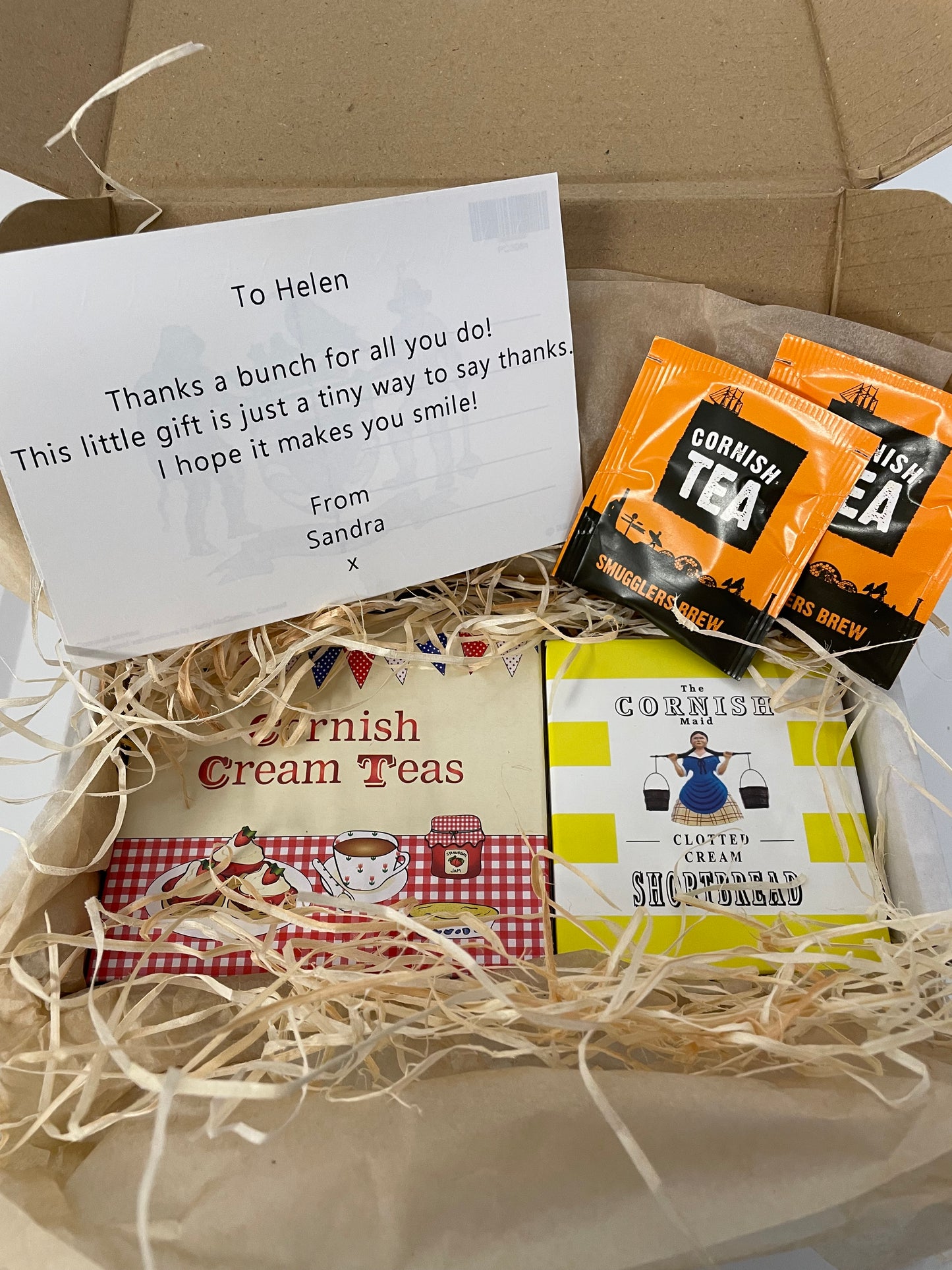 Cornish Cream tea mug and coaster set with Clotted cream shortbread, with a choice of fridge magnet