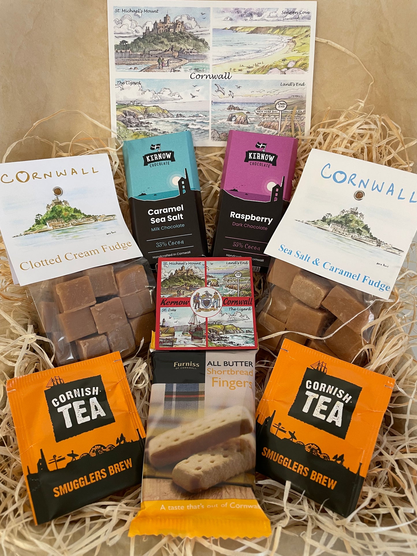 The ultimate Chocolate and fudge Gift box, complete with a fridge magnet of your choice!
