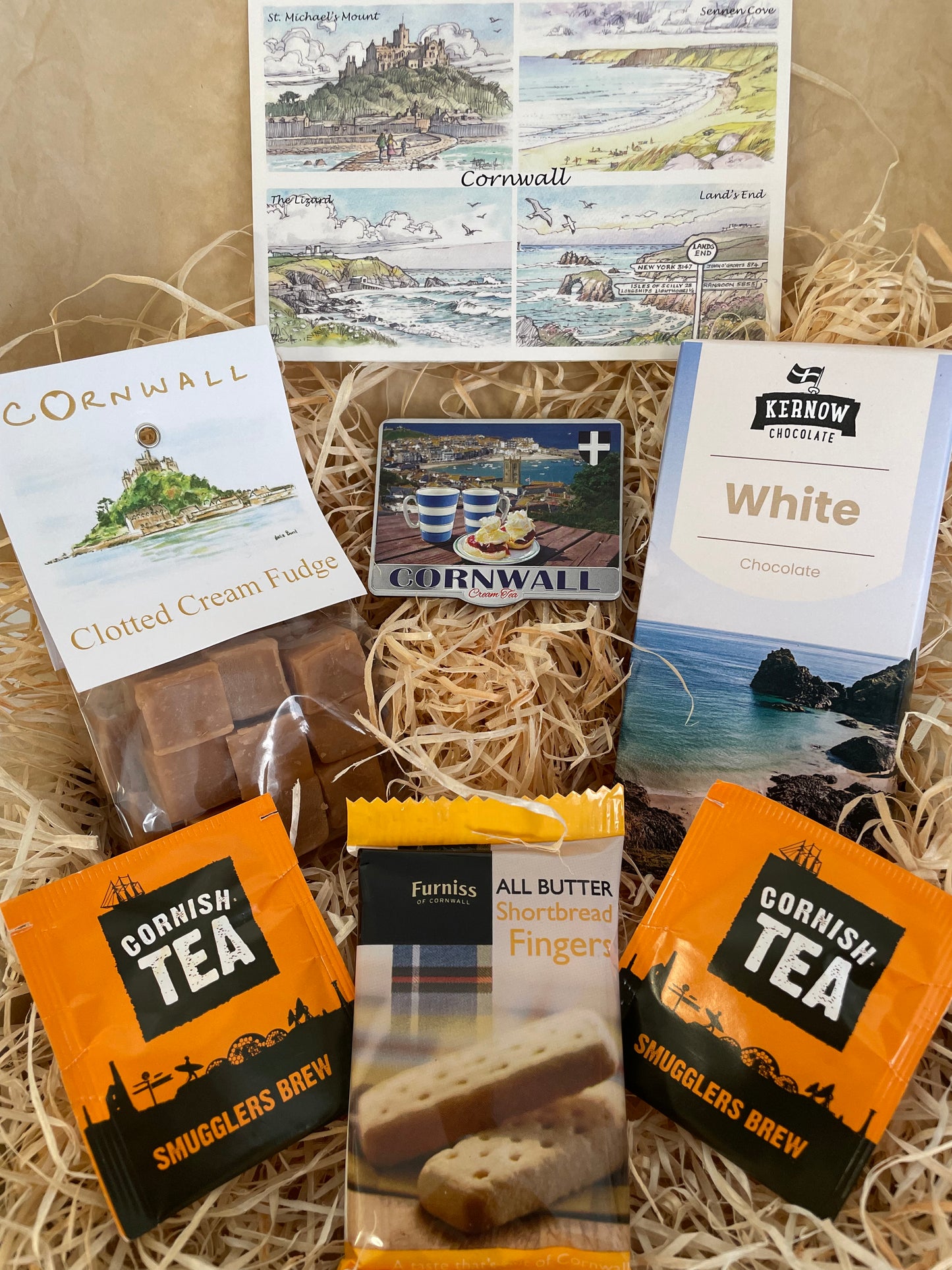 White chocolate with clotted cream fudge. Pick your fridge magnet!